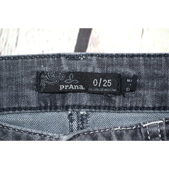 PRANA‎ Women's Kayla Skinny Jeans SIZE 25 / 0R Gray / Faded Black - Picture 7 of 7